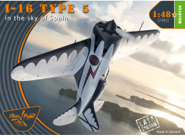 Сборная модель 1/48 Самолет I-16 type 5 (в небе Испании поздняя версия) Clear Prop 4822