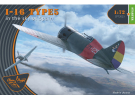 Збірна модель 1/72 Літак I-16 type 5 (у небі Іспанії) Clear Prop 72023