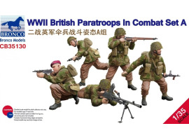 обзорное фото Сборная модель британских парашютистов в боевом наборе А Фигуры 1/35