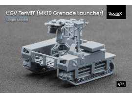 Сборная модель 1/35 Наземный дрон "TerMIT", с гранатометом MK19 ScaleX VG 35007