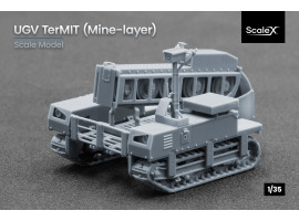 Сборная модель 1/35 Наземный дрон "TerMIT", с модулем минирования ScaleX VG 35008