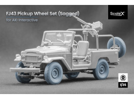 Набор колес (с деформацией) для Тойота FJ43 от AK-Interactive ScaleX WM 35033S