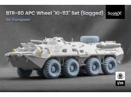 Набор колес DT-126 Snaga (с деформацией) для БТР-80 от Trumpeter ScaleX WM 35039S