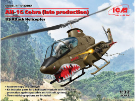 обзорное фото Scale model 1/32 American helicopter AH-1G Cobra (late production) ICM 32061 Helicopters 1/32