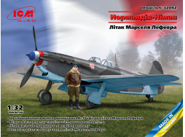 Scale model 1/32 fighter Yak-9T Normandie-Niemen (Aircraft of Marcel Lefebvre) ICM 32092