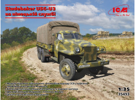 Сборная модель 1/35 Американский автомобиль Studebaker US6-U3 на немецкой службе ICM 35493