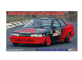 обзорное фото Збірна модель 1/24 Автомобіль Toyota Advan Corolla Levin AE92 "1989 Inter Tec" Hasegawa 21137 Автомобілі 1/24