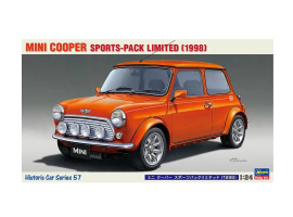 Збірна модель 1/24 Автомобіль Mini Cooper sports-pack limited (1998) Hasegawa 21157