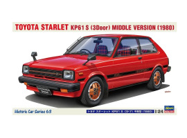 обзорное фото Збірна модель 1/24 Автомобіль Toyota Starlet KP61 S (1980) Hasegawa 21163 Автомобілі 1/24