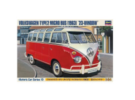 обзорное фото Збірна модель 1/24 Автомобіль Volkswagen Type 2 1963 "23 Window" Hasegawa 21210 Автомобілі 1/24