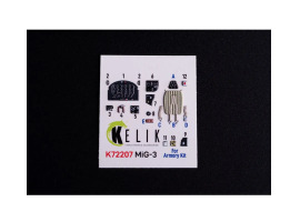 MiG-3 3D декаль інтер'єр для комплекту Armory 1/72 KELIK K72207