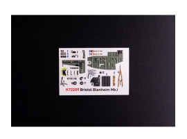 Bristol Blenheim Mk.I 3D декаль інтер'єр для комплекту Airfix 1/72 KELIK K72209