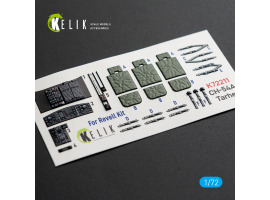 Sikorsky CH-54 A Tarhe 3D декаль інтер'єр для комплекту Revell 1/72 KELIK K72211