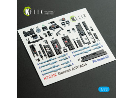 Fairey Gannet AS1/AS4 3D декаль інтер'єр для комплекту Revell 1/72 KELIK K72212