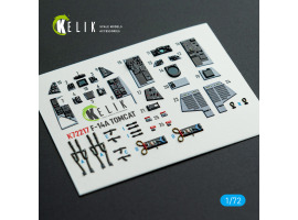 Grumman F-14 A Tomcat 3D декаль інтер'єр для комплекту HobbyBoss 1/72 KELIK K72217