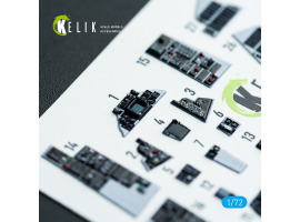 Grumman F-14 A Tomcat 3D декаль інтер'єр для комплекту Academy 1/72 KELIK K72222