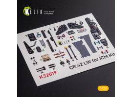 CR.42 LW 3D декаль интерьер для комплекта ICM 1/32 КЕЛИК K32019