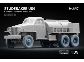 Набір коліс Bar Grip для Studebaker US6 від ICM ScaleX WW-35033