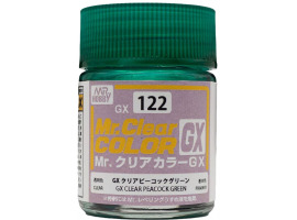 Mr. Color GX (18ml) Peacock Green Clear / Зеленый Прозрачный GX122