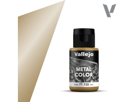 обзорное фото Акрилова фарба Золото (Gold) Vallejo Metal Color VAL 77725 Металіки та металайзери