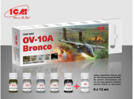 обзорное фото Set of acrylic frames for OV-10A Bronco (Vietnamese War) ICM 3008 Paint sets