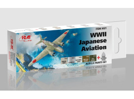 обзорное фото Set of acrylic panels for Japanese aviation (other light war) ICM 3021 Paint sets