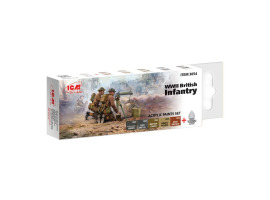 обзорное фото Set of acrylic frames for the of the British Infantry (Other World War) ICM3054 Paint sets