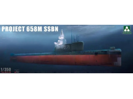 Scale model 1/350 Soviet submarine project 658M Takom 6016