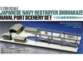 обзорное фото Збірна модель 1/700 Набір для морського порту японського військово-морського флоту: есмінець «Сімакадзе» Tamiya 25417 Флот 1/700