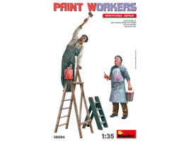 обзорное фото Scale model 1/35 Figures Painters with accessories MiniArt 38094 Figures 1/35