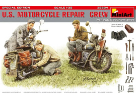 обзорное фото Збірна модель 1/35 Американські мотоцикли та ремонтна бригада (Special Edition) MiniArt 35284 Мотоциклы