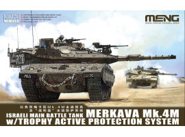 обзорное фото Збірна модель 1/72 Танк Merkava Mk.4M із системою активного захисту TROPHY Meng 72-006 Бронетехніка 1/72