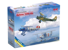 Assembled models of biplanes of the 1930s-1940s (Ne-51A-1, Ki-10-II, U-2/Po-2VS)