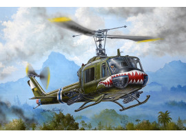 обзорное фото Збірна модель 1/35 Вертоліт вогневої підтримки UH-1B Huey Trumpeter 05112 Гелікоптери 1/35