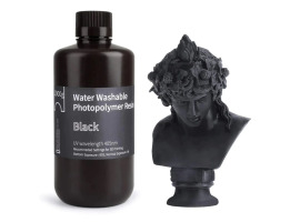 обзорное фото Фотополімерна смола ELEGOO Water Washable Resin "Black" (Чорна) 1кг Смола для 3D принтерів