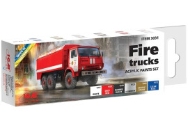 обзорное фото A set of acrylic paints "Fire trucks" Paint sets