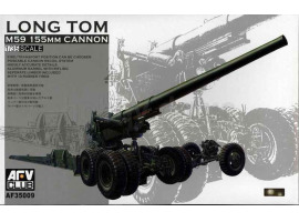 обзорное фото Збірна модель 1/35 LONG TOM M59 155mm CANNON AFV AF35009 Артилерія 1/35