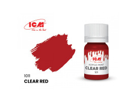 обзорное фото Clear Red Acrylic paints