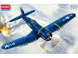 обзорное фото Збірна модель 1/48 Літак Vought F4U-4 Corsair (Битва у Чосинського водосховища) Academy 12353 Літаки 1/48