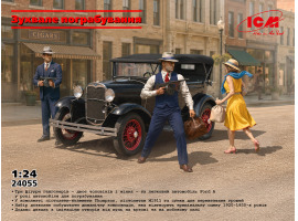 Збірна модель 1/24 Автомобіль Ford Model A (набір "Зухвале пограбування") ICM 24055