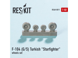 обзорное фото F-104 (G/S) Turkish "Starfighter" wheels set (1/48) Смоляные колёса