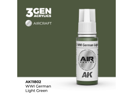 обзорное фото Акрилова фарба WWI German Light Green / Світло-зелений німецький WWI AIR АК-інтерактив AK11802 AIR Series