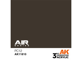 обзорное фото Акрилова фарба PC12 / Хаккі коричневий AIR АК-interactive AK11810 AIR Series