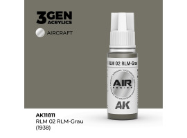 Акрилова фарба RLM 02 RLM-Grau (1938) / сіро-коричневий AIR АК-interactive AK11811