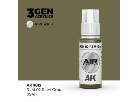 Акрилова фарба RLM 02 RLM-Grau (1941) / сіро-коричневий AIR АК-interactive AK11812