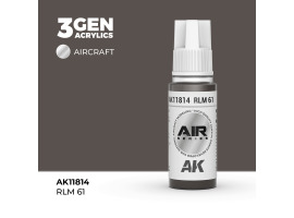 обзорное фото Акрилова фарба RLM 61 / Сіро-коричневий AIR АК-interactive AK11814 AIR Series