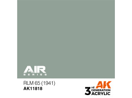 обзорное фото Акрилова фарба RLM 65 (1941) / Сіра-бірюза AIR АК-interactive AK11818 AIR Series