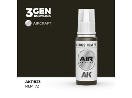обзорное фото Акрилова фарба RLM 72 / Тьмяний коричневий AIR АК-interactive AK11823 AIR Series