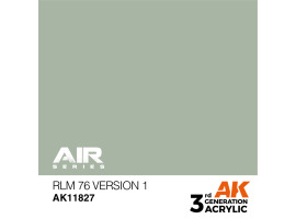 обзорное фото Acrylic paint RLM 76 Version 1 AIR AK-interactive AK11827 AIR Series