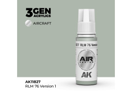 обзорное фото Акрилова фарба RLM 76 Version 1 / Блідо-зелений AIR АК-interactive AK11827 AIR Series